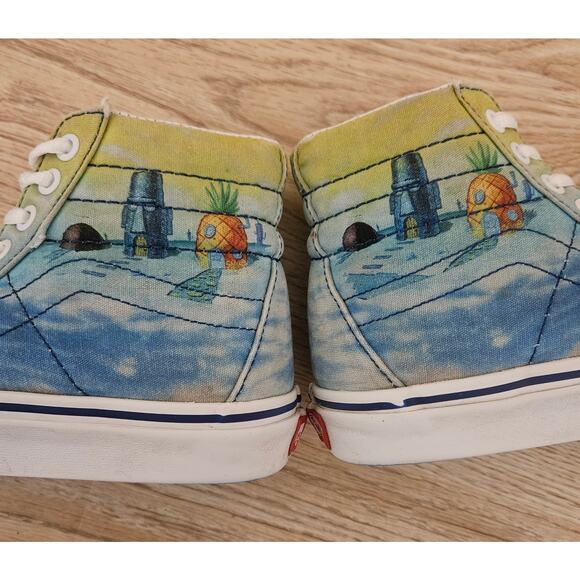 Vans x SpongeBob SquarePants Imaginaaation Sk8-Hi Sneaker Mens 5 Womens 6.5 - Picture 9 of 10